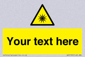 Custom Optical Radiation Sign